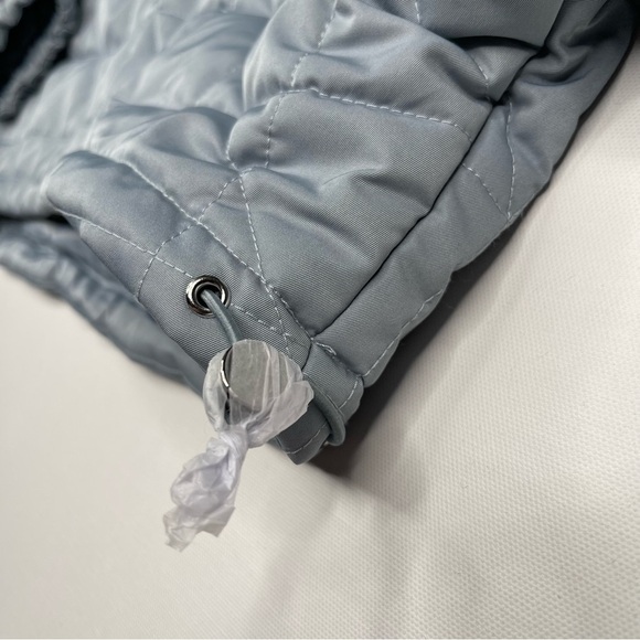 L'ACADEMIE Quinn Cropped Pullover Jacket Puffer Blue Street Date Winter Fall New - Picture 4 of 14